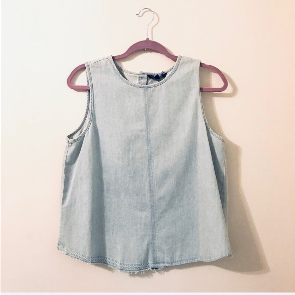 *BOGO FREE* Light Wash Denim Tank - Picture 2 of 4